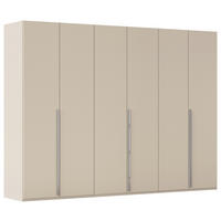 DREHTÜRENSCHRANK 301/223/60 cm 6-türig Champagner  - Chromfarben/Champagner, Design, Holzwerkstoff/Metall (301/223/60cm) - home24