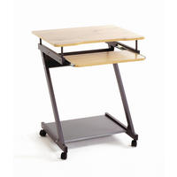 RAČUNALNIŠKA MIZA kovina, leseni material antracit, črna, barve hrasta  - črna/barve hrasta, Basics, kovina/leseni material (60/49/76cm) - Carryhome