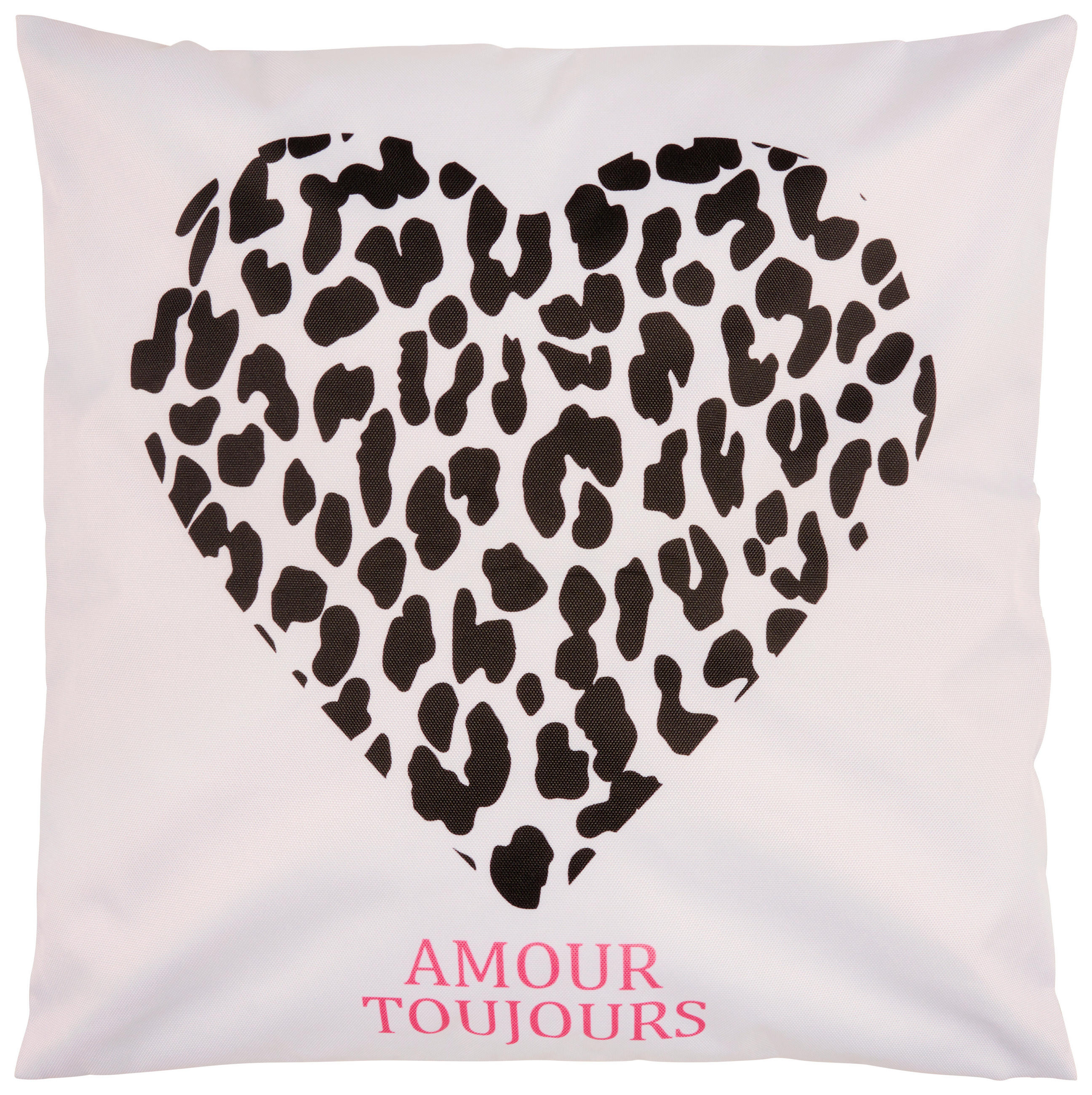 DEKORAČNÍ POLŠTÁŘ 45/45 cm - bílá/černá, Trend, textil (45/45cm) - Esposa