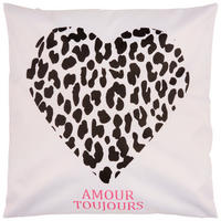 DEKORAČNÍ POLŠTÁŘ 45/45 cm - bílá/černá, Trend, textil (45/45cm) - Esposa