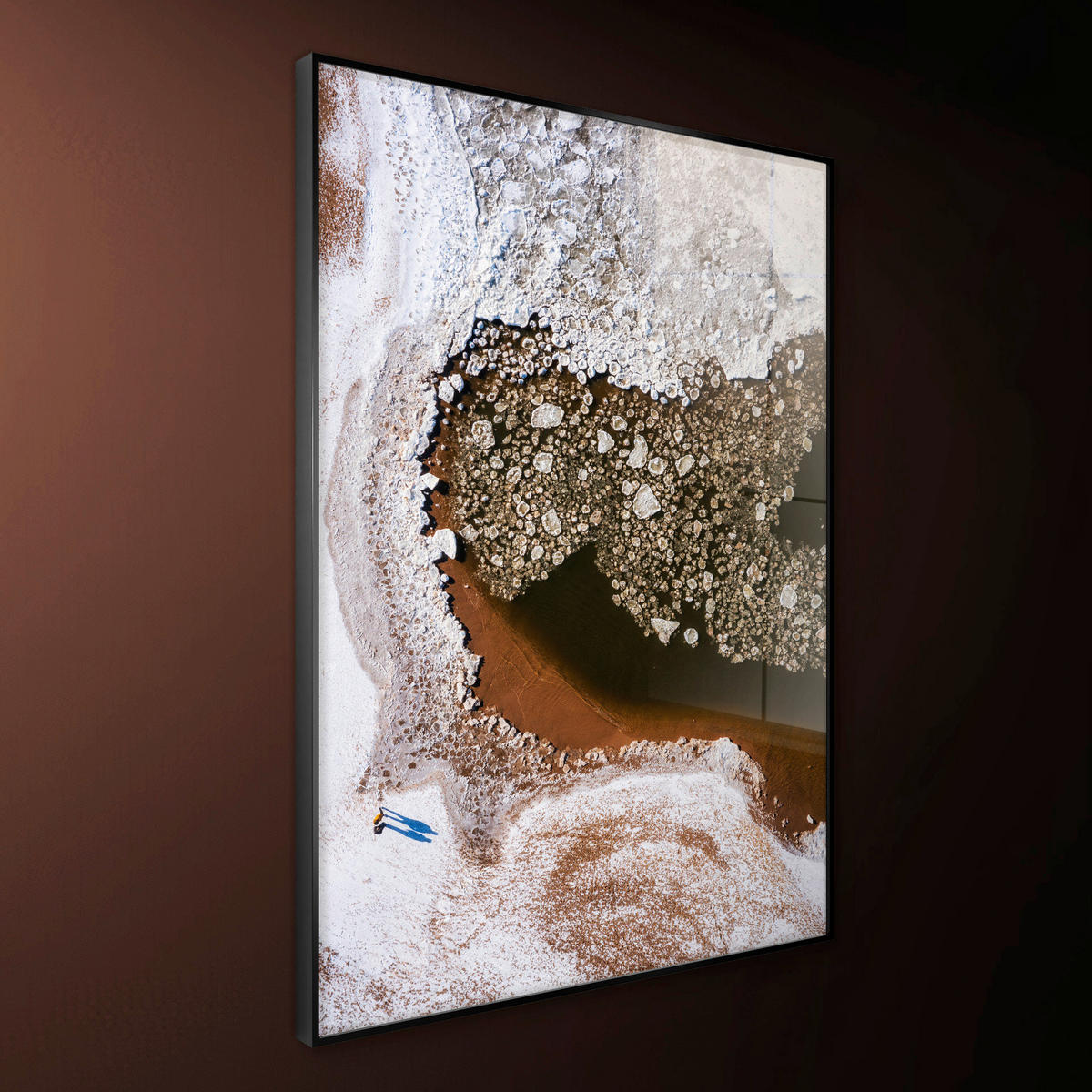 GLASBILD Landschaft & Natur, Abstraktes 80/120 cm  - Multicolor, Basics, Glas/Holz (80/120cm)