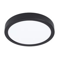 LED-DECKENLEUCHTE FUEVA 21/2.8 cm   - Schwarz/Weiß, Basics, Kunststoff/Metall (21/2.8cm) - Novel