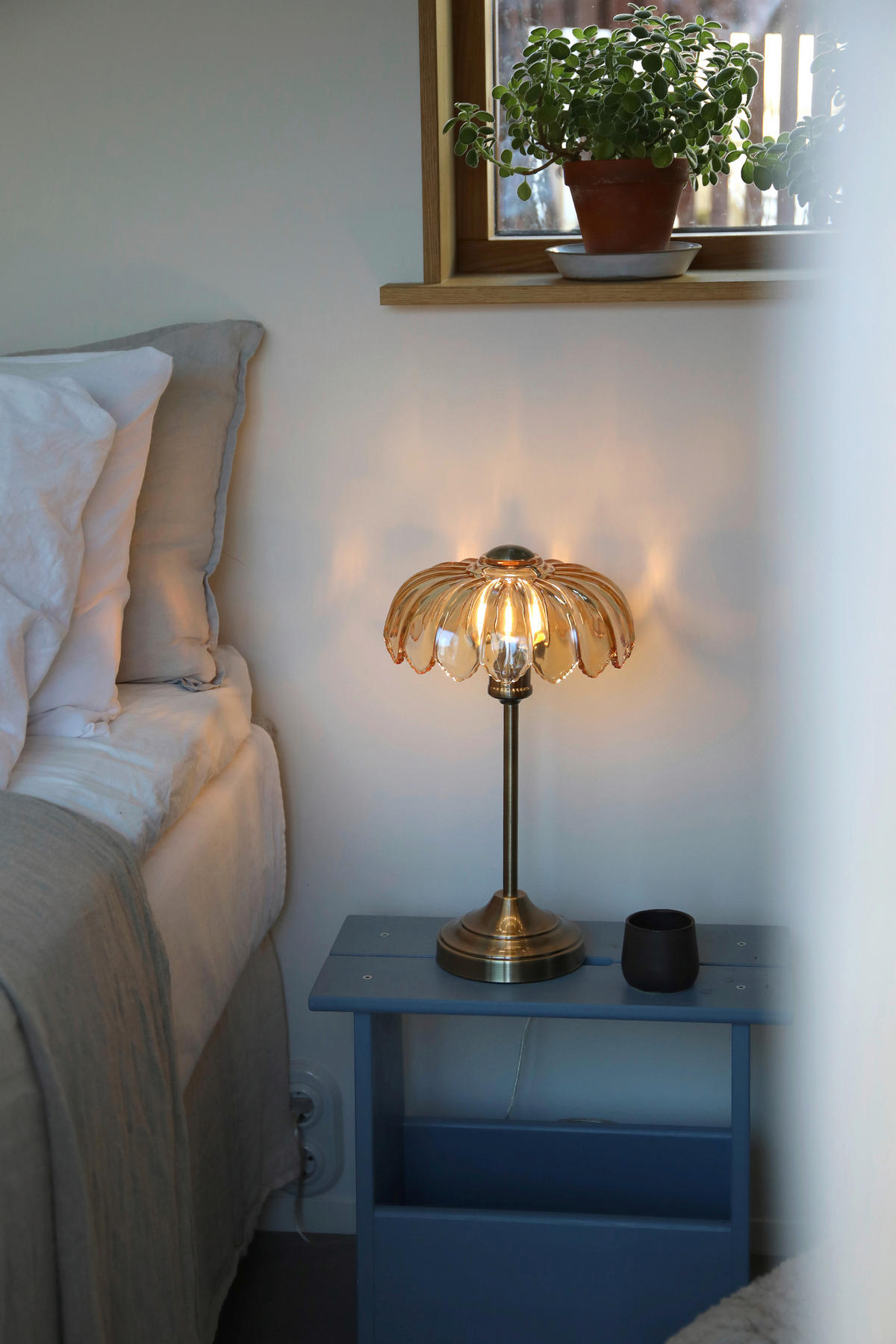 TISCHLEUCHTE Kurage 26/43/26 cm  - Bernsteinfarben, Basics, Metall (26/43/26cm) - Markslöjd