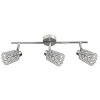 STRAHLER 55/8/17 cm   - Chromfarben/Transparent, KONVENTIONELL, Glas/Metall (55/8/17cm)
