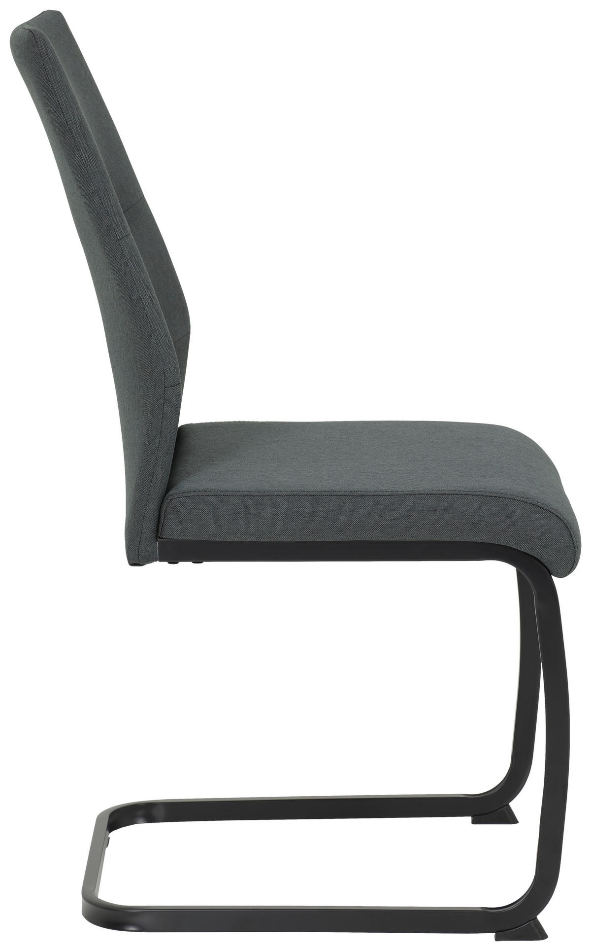 SCHWINGSTUHL  in Webstoff  - Anthrazit/Schwarz, Trend, Textil/Metall (43/93/59cm) - Carryhome