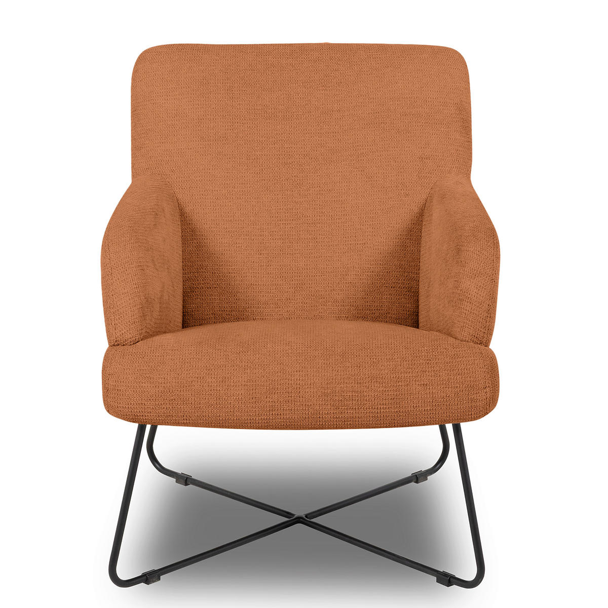 SESSELSET Chenille Rot  - Weiss/Rot, Design, Textil/Metall (67/87/74cm) - Livetastic