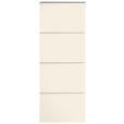 SCHUHKIPPER Gardasee  in 60/161/22 cm  - Sandfarben, Design, Glas/Holzwerkstoff (60/161/22cm) - Moderano