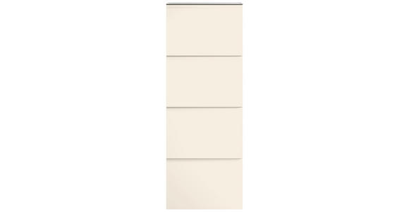 SCHUHKIPPER Gardasee in 60/161/22 cm - Sandfarben, Design, Glas/Holzwerkstoff (60/161/22cm) - Moderano