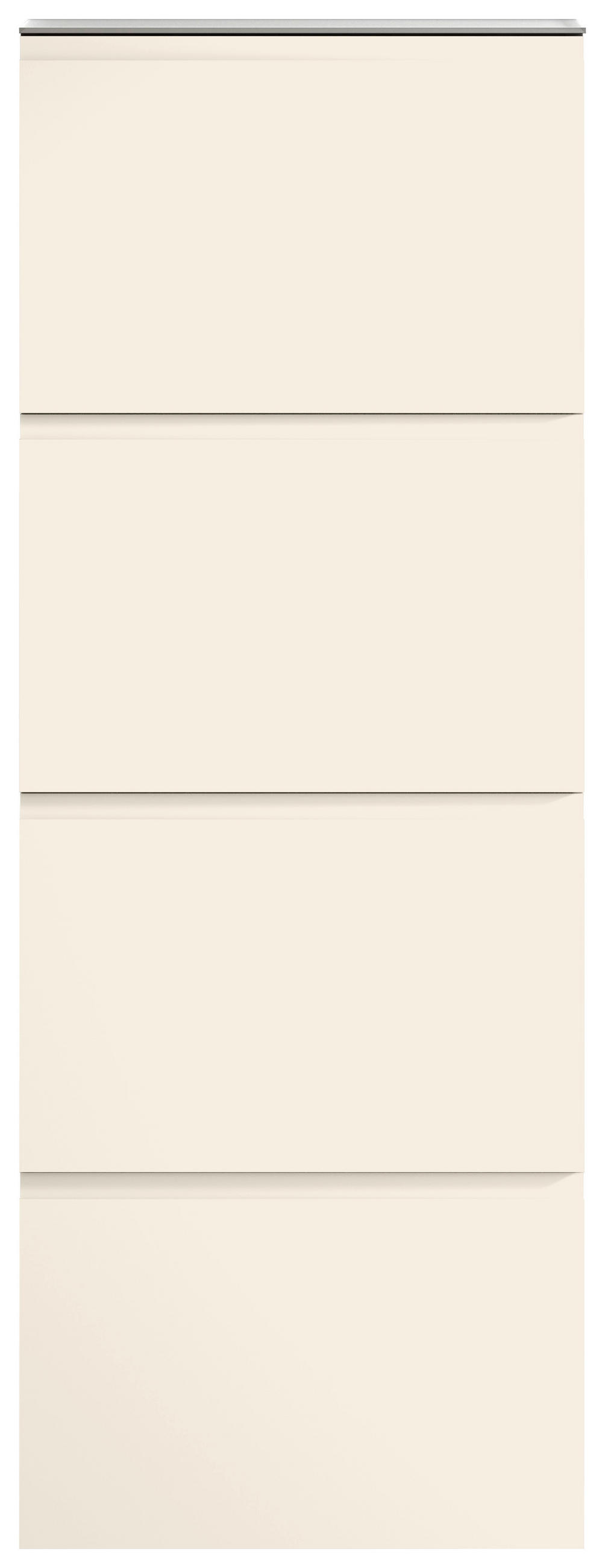 SCHUHKIPPER Gardasee  in 60/161/22 cm  - Sandfarben, Design, Glas/Holzwerkstoff (60/161/22cm) - Moderano
