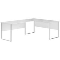 ECKSCHREIBTISCH 223/73/77 cm  in Weiss  - Weiss, Modern, Holzwerkstoff/Metall (223/73/77cm) - MID.YOU