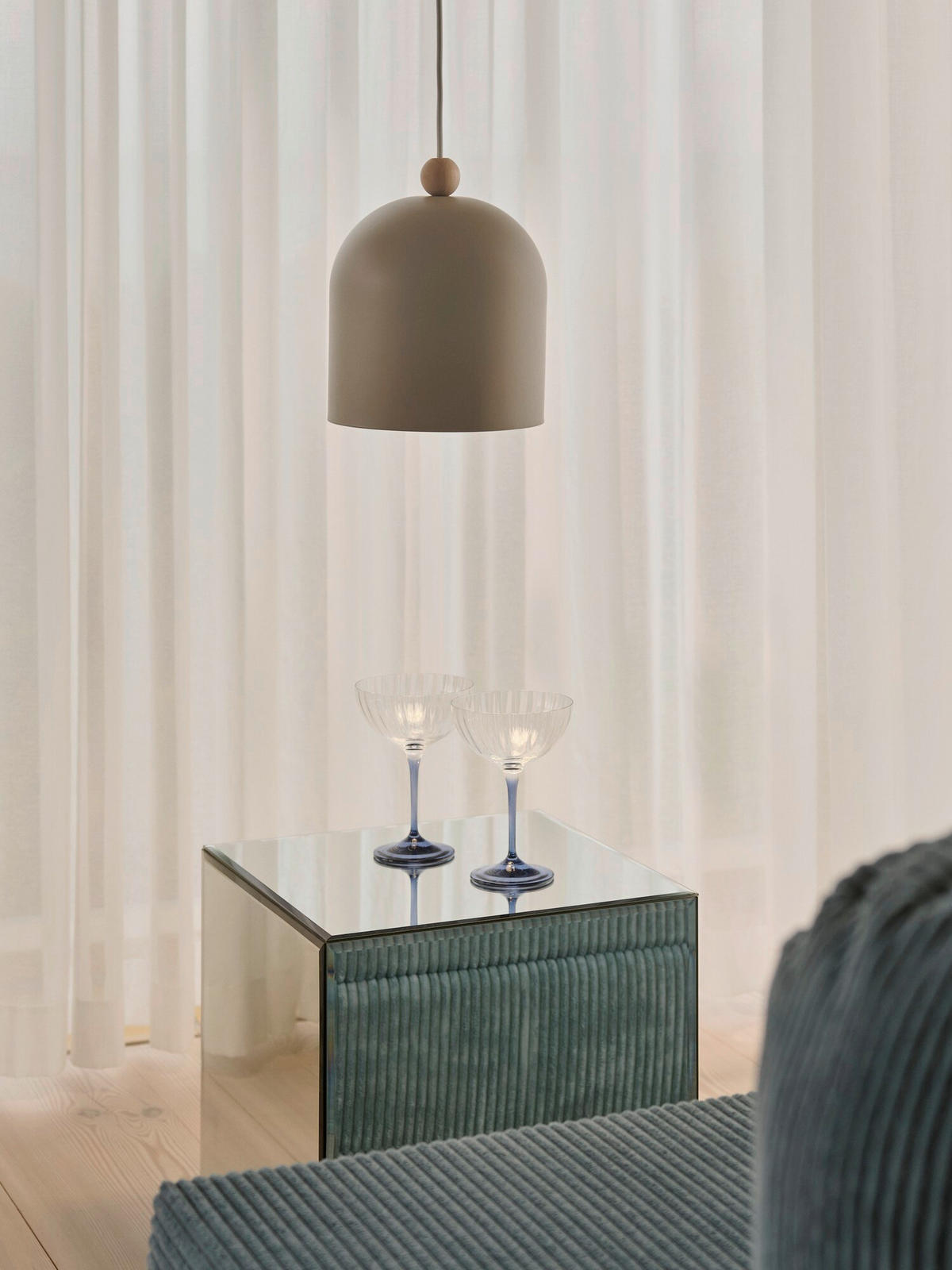 HÄNGELEUCHTE Gaston 24/20/20 cm  - Hellbraun, Design, Metall (24/20/20cm) - Nordlux