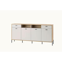 SIDEBOARD  205/94/40 cm 2 Schublade(n)  - Kaschmir/Eichefarben, Design, Holzwerkstoff/Metall (205/94/40cm) - MID.YOU