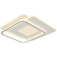 DECKENLEUCHTE    46,5/48,5/5 cm  - Chromfarben/Alufarben, Trend, Kunststoff/Metall (46,5/48,5/5cm) - Novel