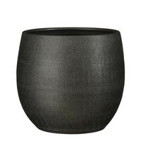 KVETNÍK keramika, 26.5/27 cm - antracitová, Basics, keramika (26.5/27cm)