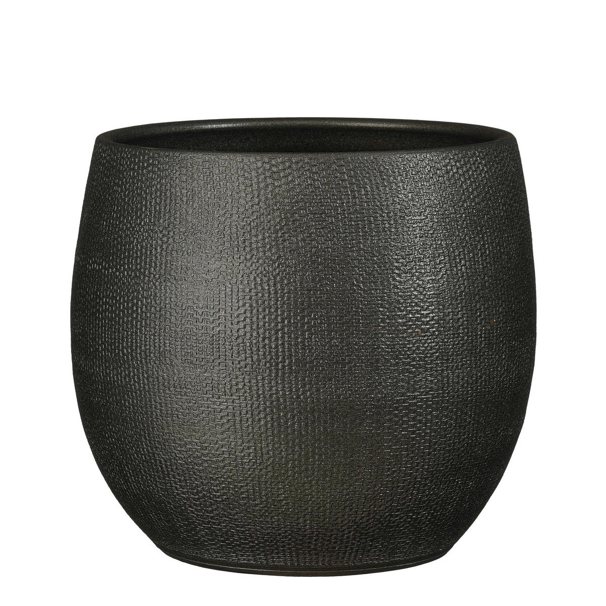 KVETNÍK keramika, 26.5/27 cm - antracitová, Basics, keramika (26.5/27cm)