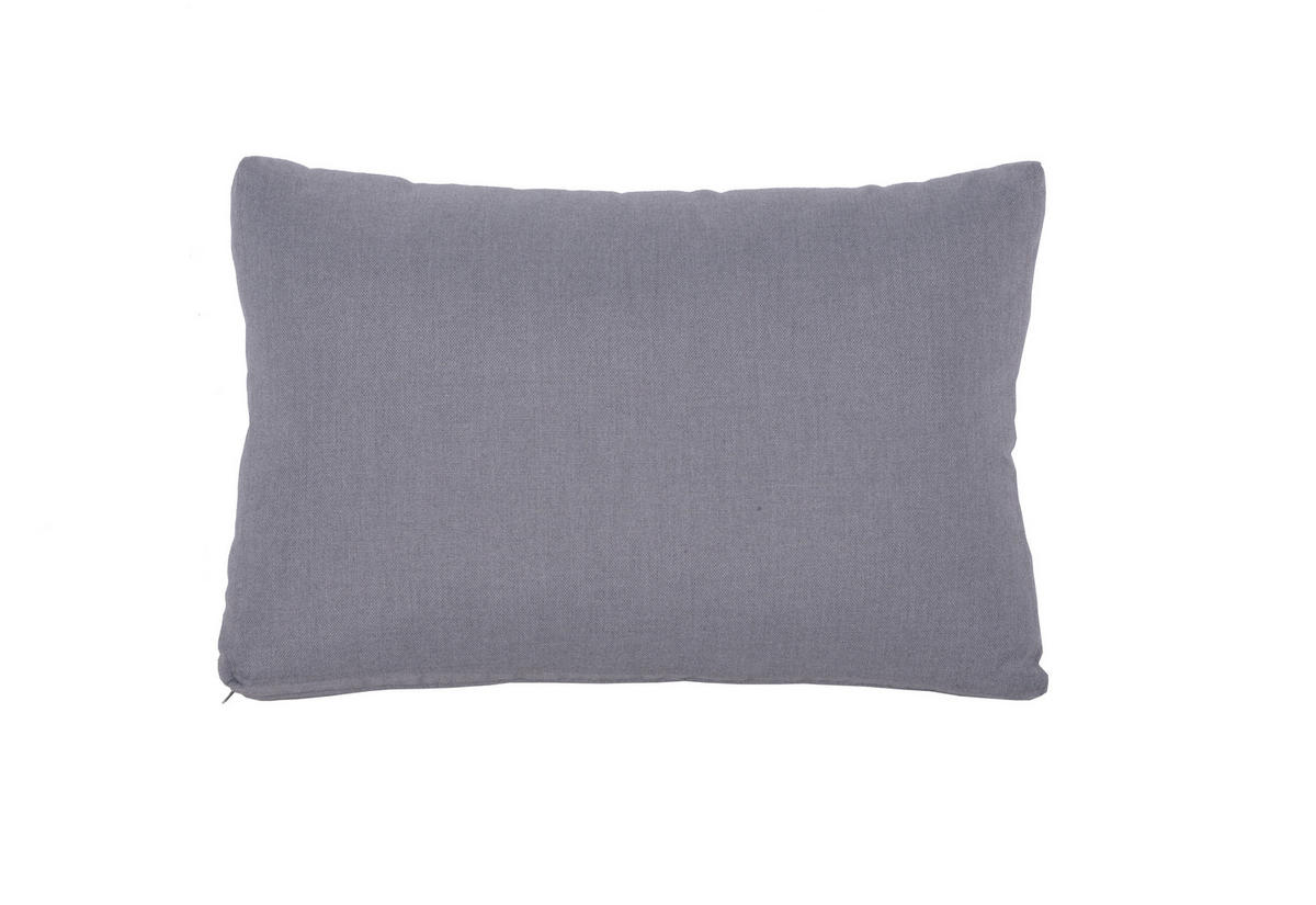 LOUNGEGARNITUR 3-teilig   Aluminium  - Dunkelgrau/Grau, Basics, Kunststoff/Textil - Gardenson