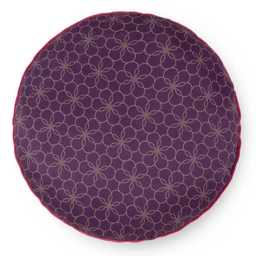 ZIERKISSEN  55/55 cm   - Bordeaux/Rot, Trend, Textil (55/55cm)