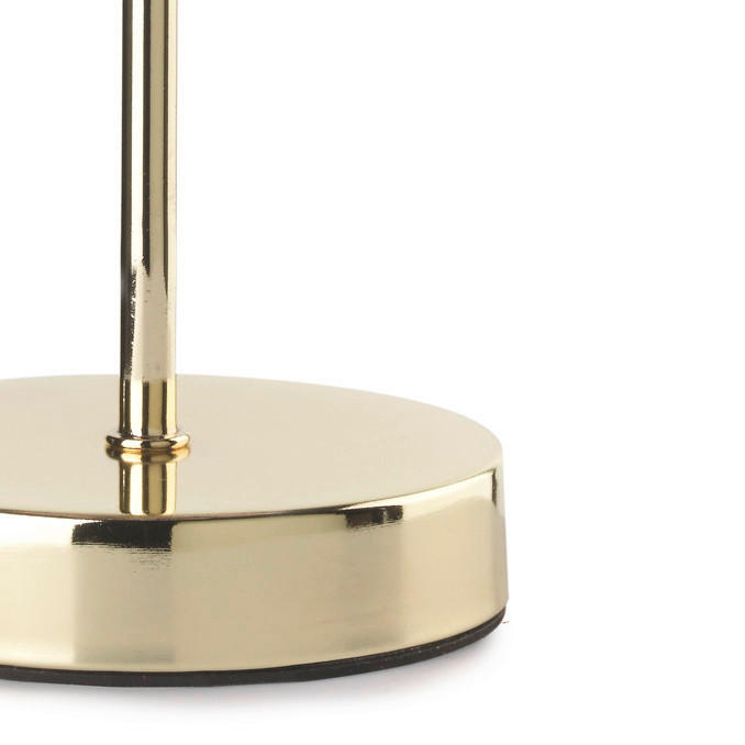 Thumbnail - Tischleuchte, Gold, Pink, Metall, Textil, 35 cm, Lampen & Leuchten, Innenbeleuchtung, Tischlampen, Tischlampen