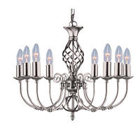 VISEČA SVETILKA  Zanzibar   62/62/44 cm        60 W E14 - srebrne barve, Design, kovina (62/62/44cm)