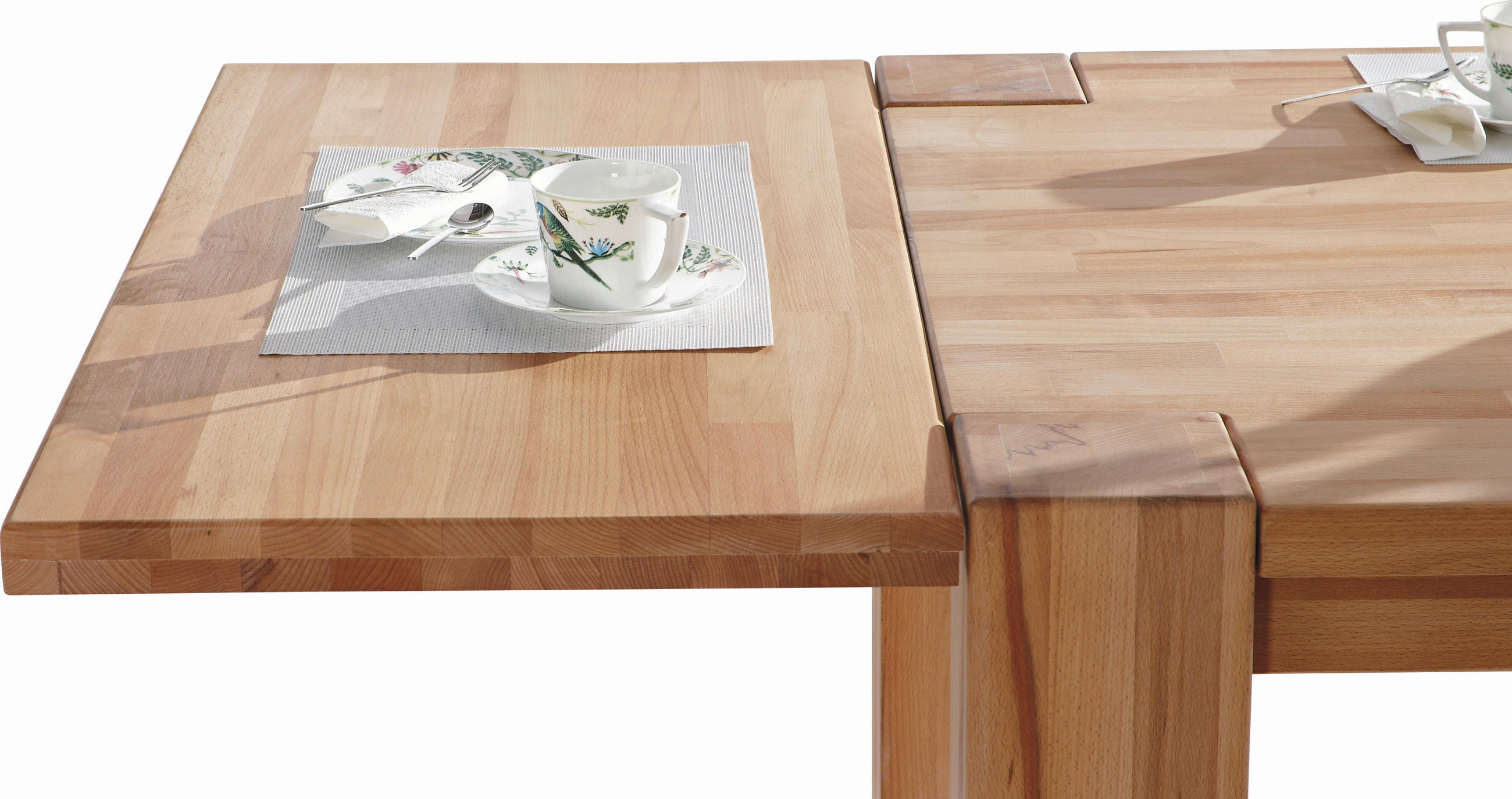 ANSTECKPLATTE Kernbuche massiv Kernbuche  - Kernbuche, Natur, Holz (100/50/4cm) - Carryhome