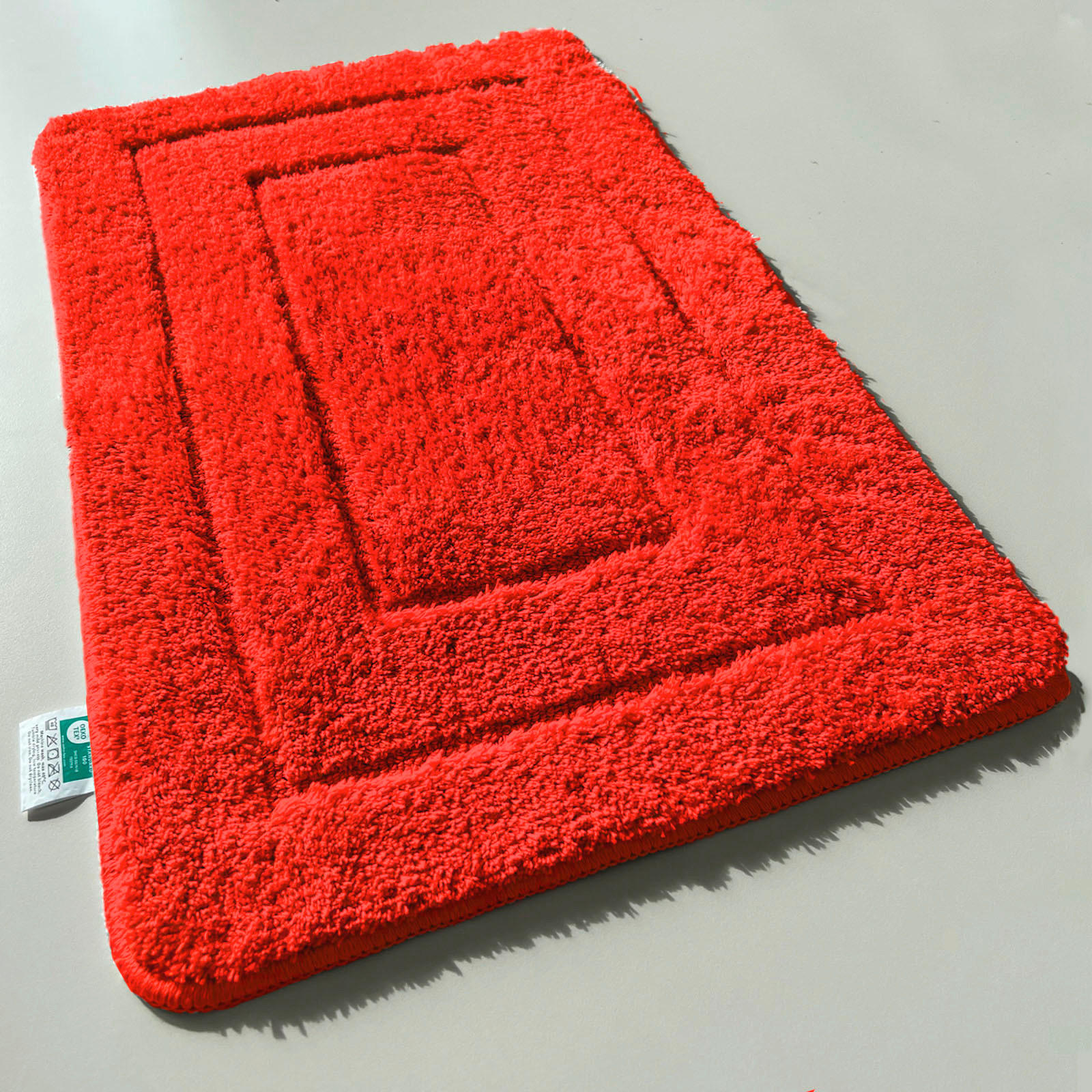 BADEMATTE Atlantis Rot 60/100 cm  - Rot, Basics, Kunststoff/Textil (60/100cm) - Floordirekt