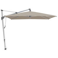 AMPELSCHIRM 400x300 cm  - Graubraun/Silberfarben, MODERN, Textil/Metall (400/300cm) - Glatz