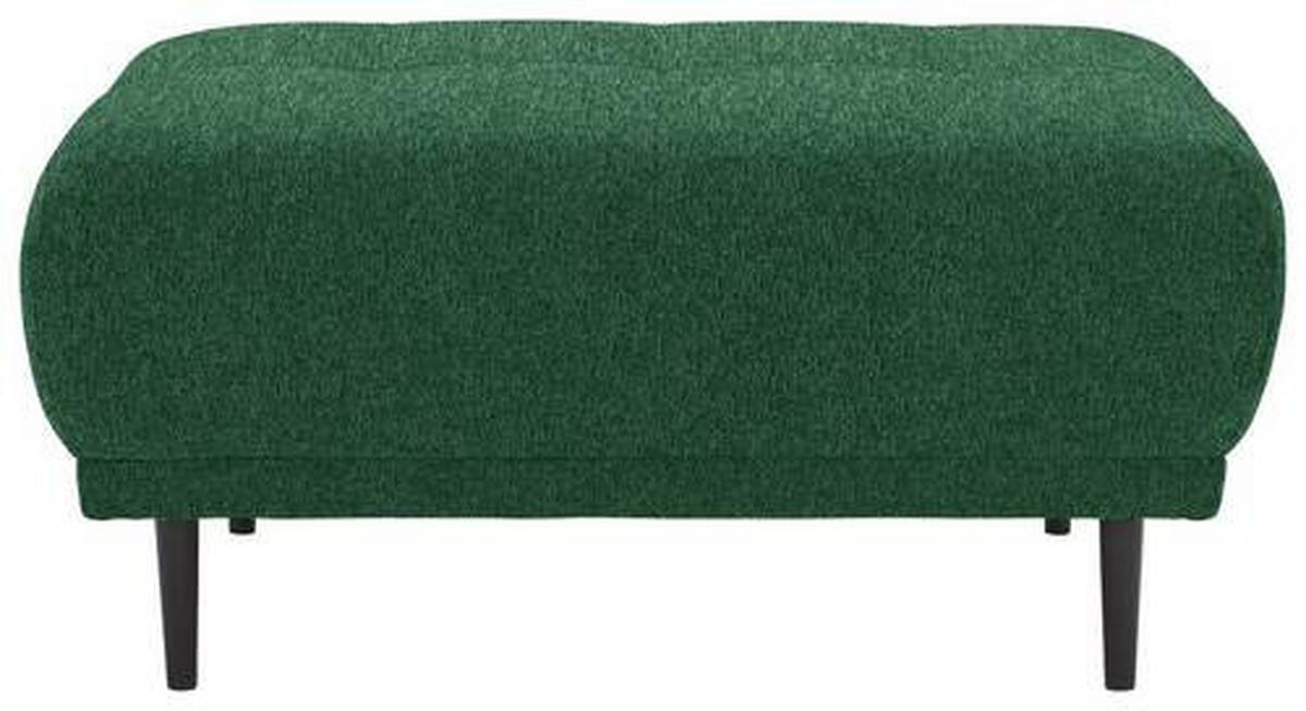HOCKER in Textil Waldgrün  - Waldgrün/Schwarz, Design, Holz/Textil (93/45/77cm) - Stylife