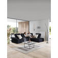 ECKSOFA in Struktur Schwarz  313/233 cm  - Schwarz, Design, Kunststoff/Textil (313/233cm) - Emilio Belluti
