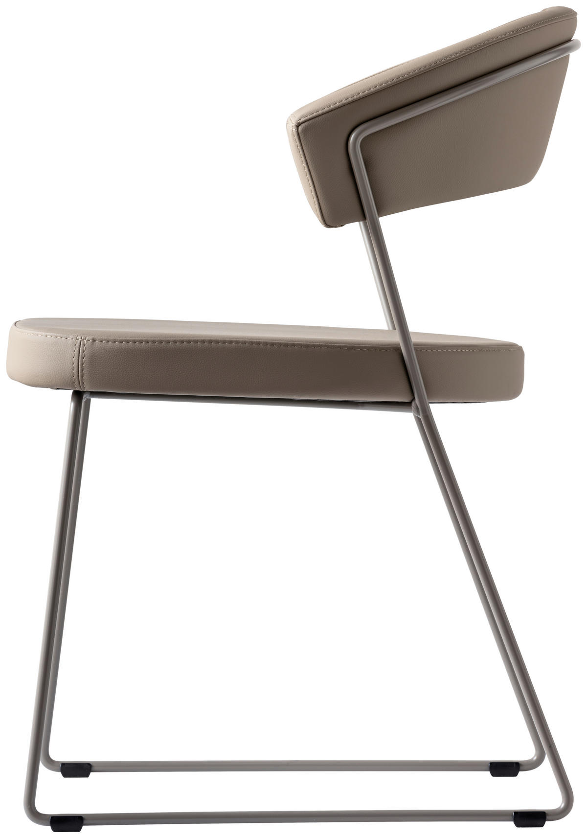 STUHL - Greige, Design, Textil/Metall (57/75,5/52cm) - Connubia 