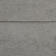 HOCKERBANK 121/47/41 cm Samt, Vliesstoff Grau, Schwarz  - Schwarz/Grau, Trend, Textil/Metall (121/47/41cm) - Xora