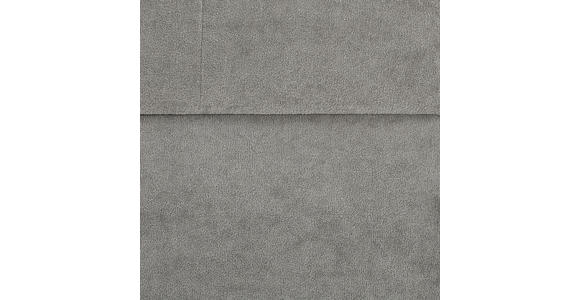 HOCKERBANK 121/47/41 cm Samt, Vliesstoff Grau, Schwarz - Schwarz/Grau, Trend, Textil/Metall (121/47/41cm) - Xora