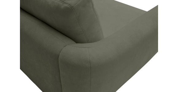 ECKSOFA  in Chenille Olivgrün  307/224 cm  - Schwarz/Olivgrün, KONVENTIONELL, Kunststoff/Textil (307/224cm) - Hom`in