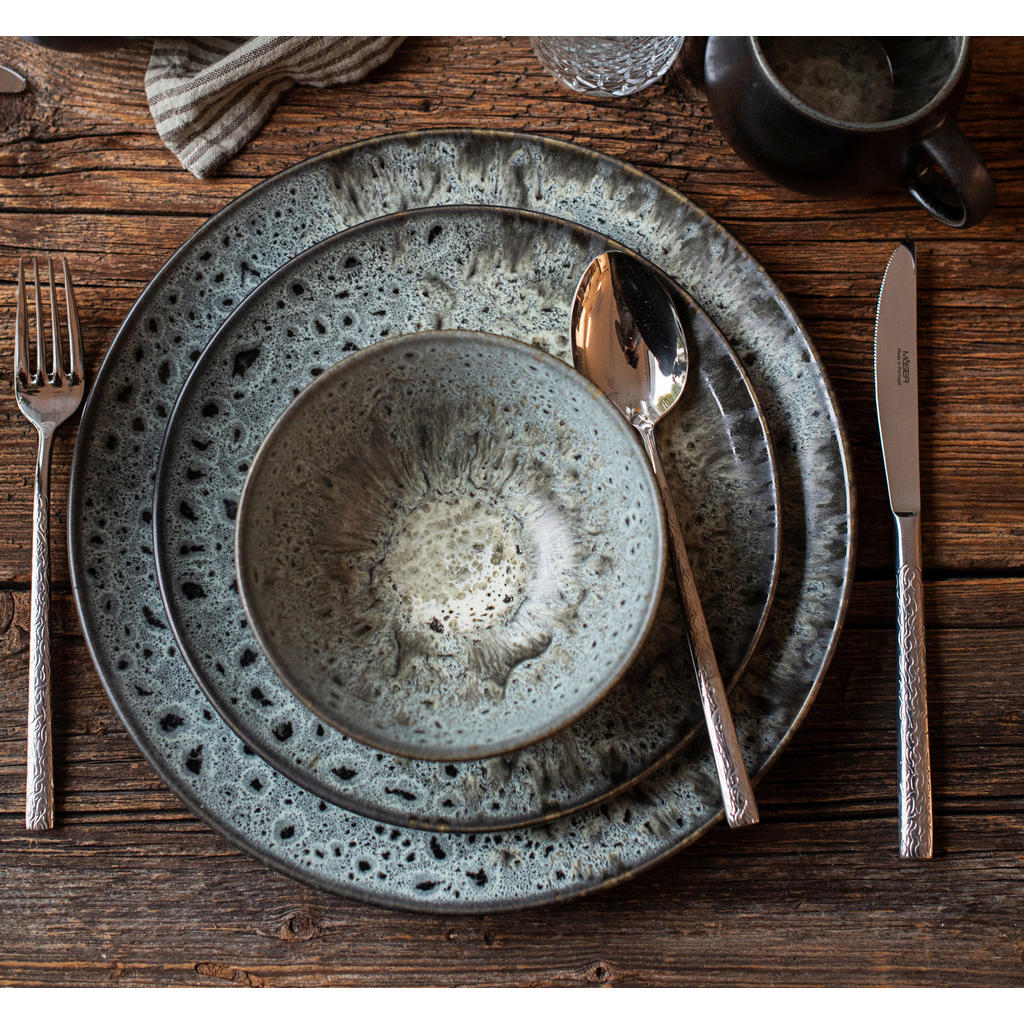 Thumbnail - Mäser Frühstücksset Carellia, Grau, Keramik, 12-teilig, 430 ml,500 ml, Essen & Trinken, Geschirr, Geschirr-Sets, Kaffees...