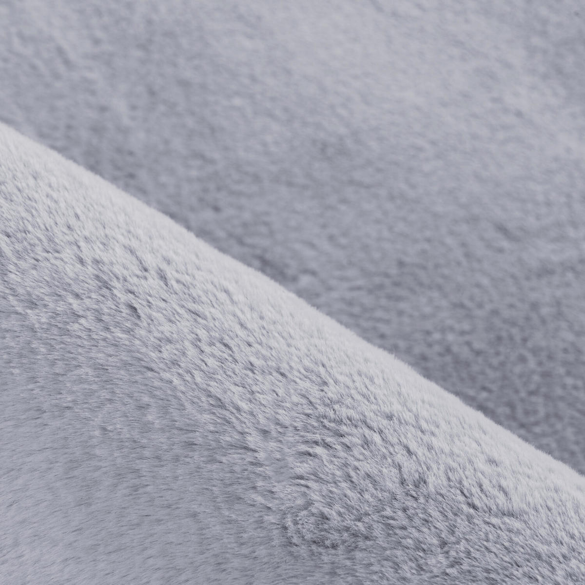 HOCHFLORTEPPICH 80/150 cm Pouffy Silberfarben  - Silberfarben, Basics, Textil (80/150cm)