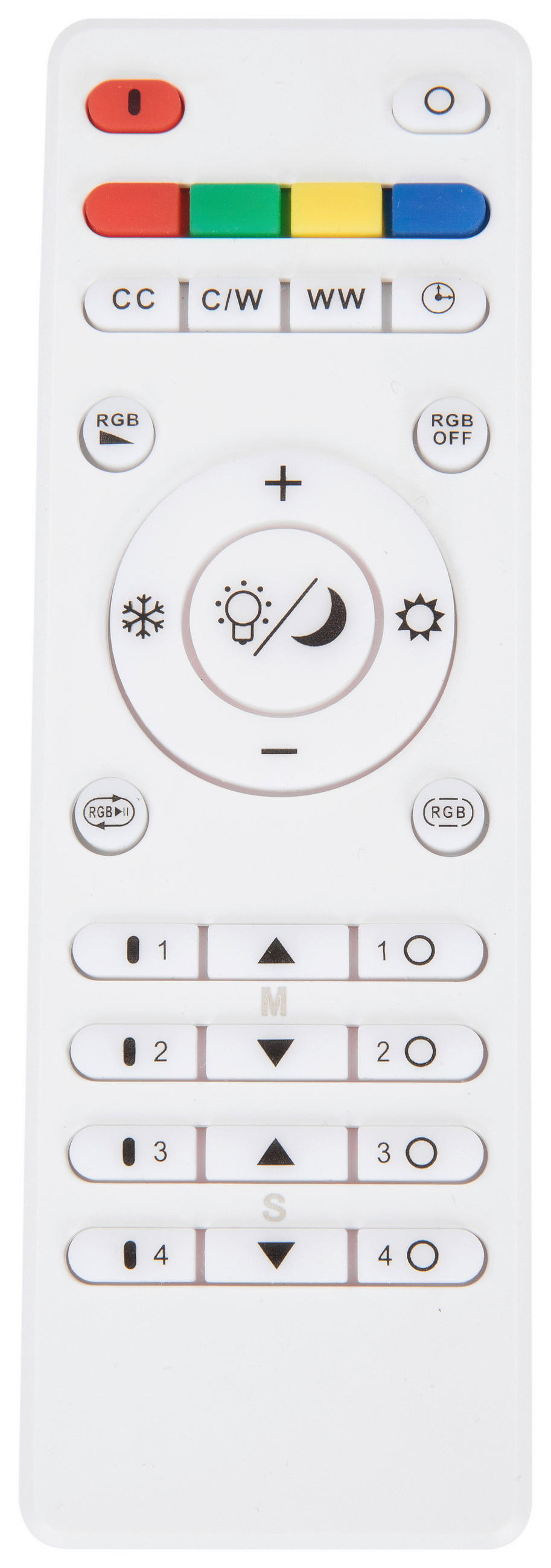 LED PLAFONJERA Proton  - bela/crna, Lajfstajl, metal/plastika (60/60/11,8cm) - Novel