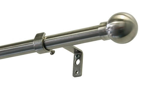 KARNIŠA boje oplemenjenog čelika metal - boje oplemenjenog čelika, Konvencionalno, metal (120-210cm) - Gardinia