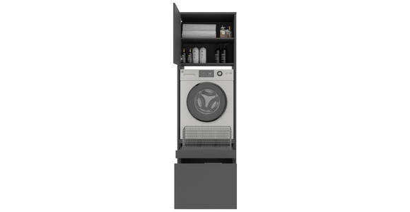 AUFSATZSCHRANK 67,5/58,2/67,5 cm - Anthrazit, Basics, Holzwerkstoff (67,5/58,2/67,5cm) - Xora