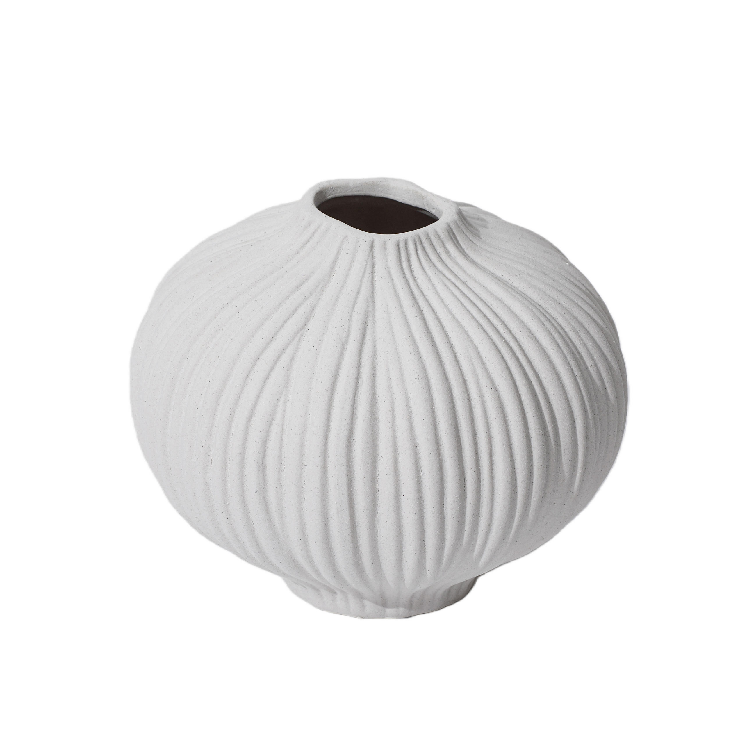 VASE 15 cm  - Weiß, Basics, Keramik (16,5/15/16,5cm) - Ambia Home