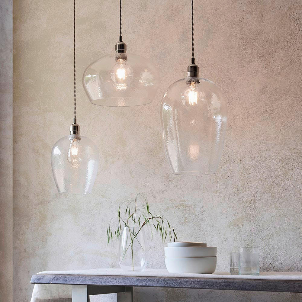 HÄNGELEUCHTE 31/41-151 cm  - Transparent, Basics, Glas (31/41-151cm) - ENDON