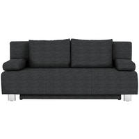 SCHLAFSOFA  mit Stoffauswahl, Rücken echt Anthrazit  - Chromfarben/Anthrazit, Design, Textil/Metall (197/88/89cm) - Livetastic