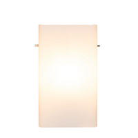 WANDLEUCHTE Palmdale 13/7,5/23 cm   - Opal, KONVENTIONELL, Glas/Metall (13/7,5/23cm) - Novel