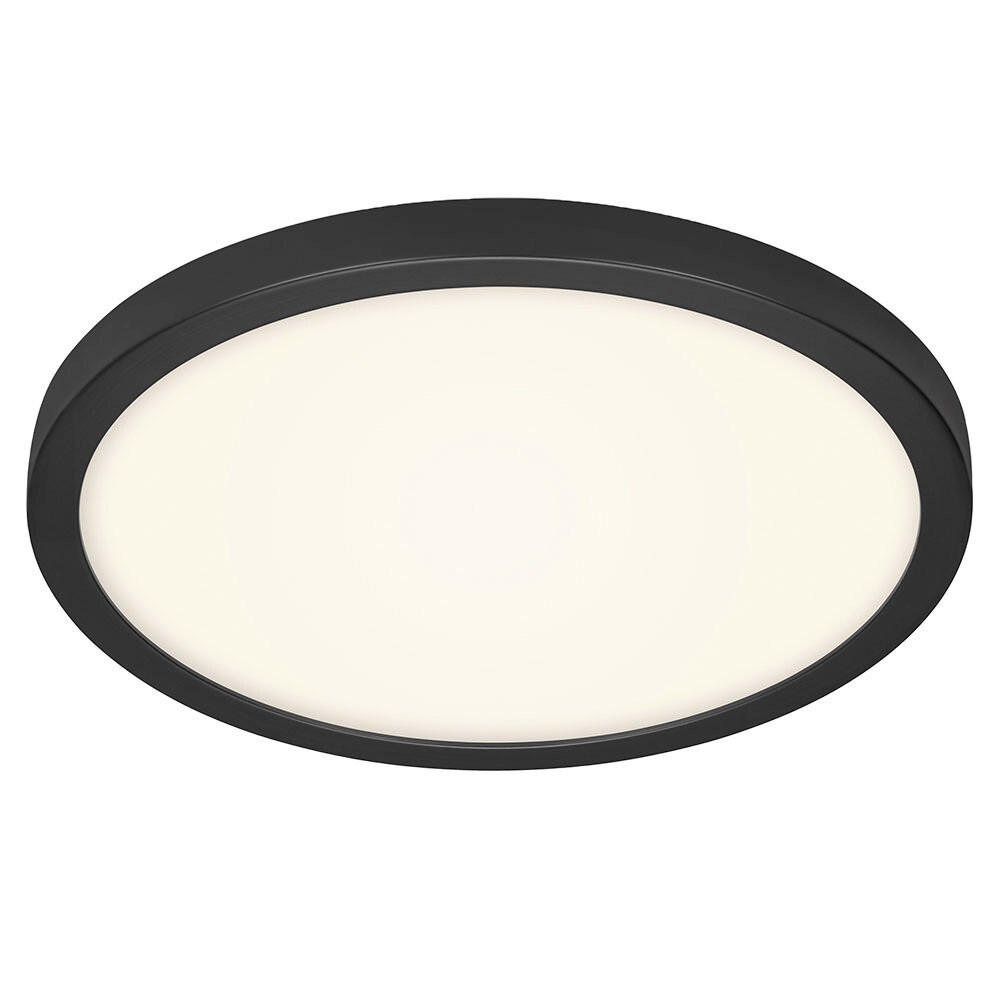 LED-DECKENLEUCHTE 40/3,6 cm   - Schwarz/Weiß, Design, Kunststoff/Metall (40/3,6cm) - Globo