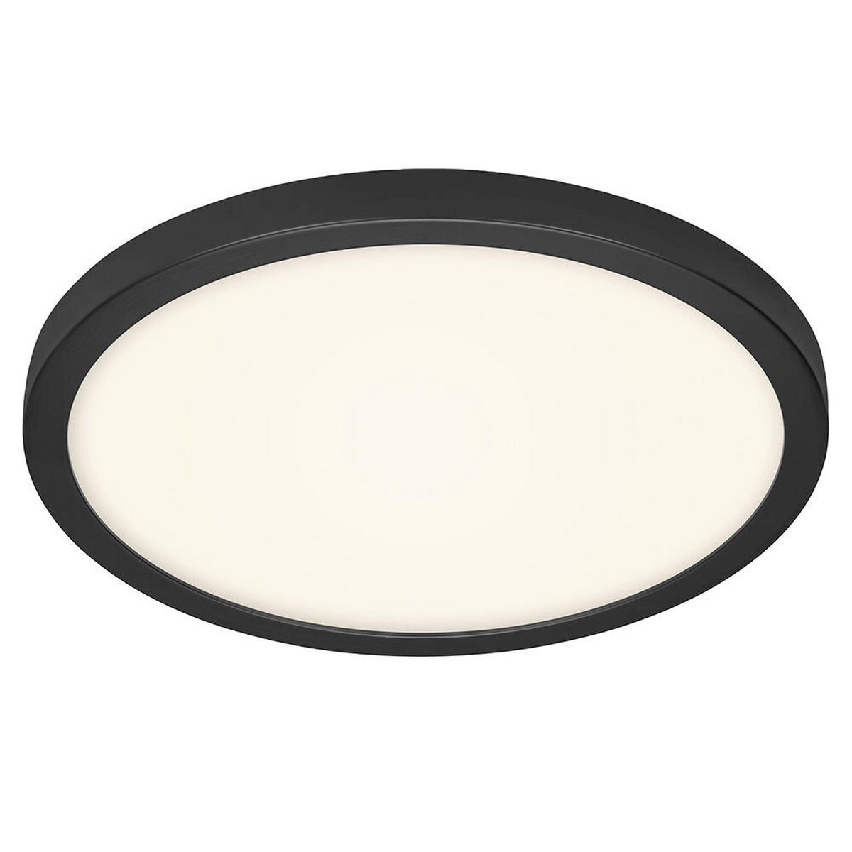 LED-DECKENLEUCHTE 40/3,6 cm   - Schwarz/Weiß, Design, Kunststoff/Metall (40/3,6cm) - Globo