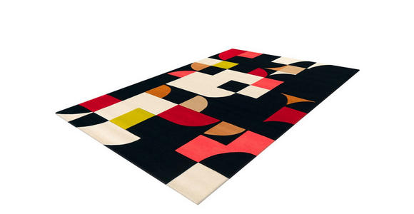 FLACHWEBETEPPICH 170/240 cm Multicolor, Schwarz  - Multicolor/Schwarz, Basics, Textil (170/240cm) - Novel