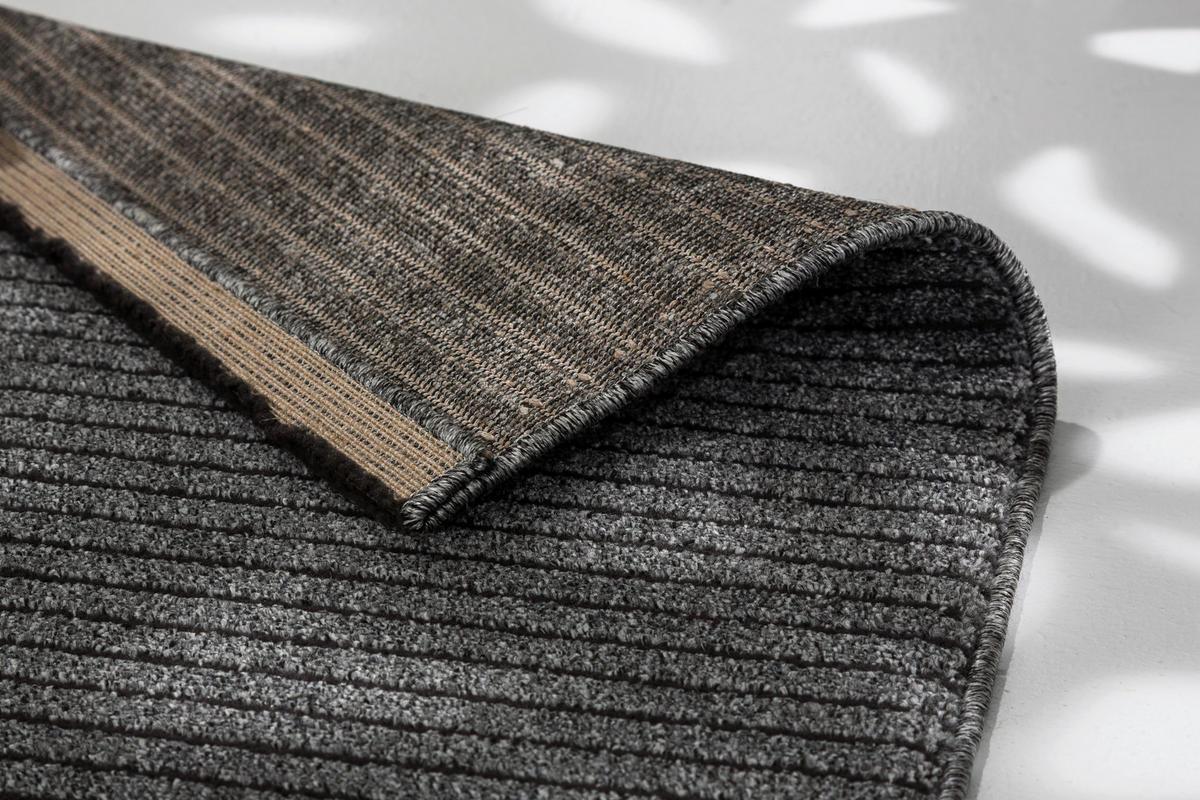 WEBTEPPICH 133/190 cm Pure Design Anthrazit  - Anthrazit, Basics, Textil (133/190cm) - Novel