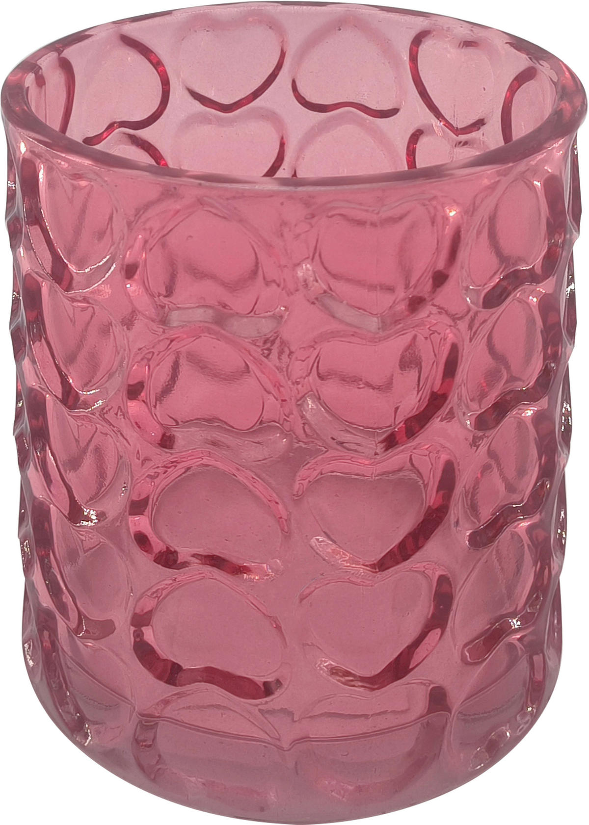 STOJAN NA SVÍČKY  sklo - růžová, Basics, sklo (10/12cm) - Ambia Home
