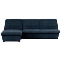ECKSOFA Looks VIII Dunkelblau Webstoff  - Schwarz/Dunkelblau, Design, Kunststoff/Textil (168/274cm) - LOOKS by W.Joop