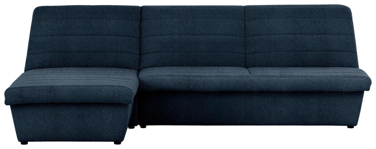ECKSOFA Looks VIII Dunkelblau Webstoff  - Schwarz/Dunkelblau, Design, Kunststoff/Textil (168/274cm) - LOOKS by W.Joop