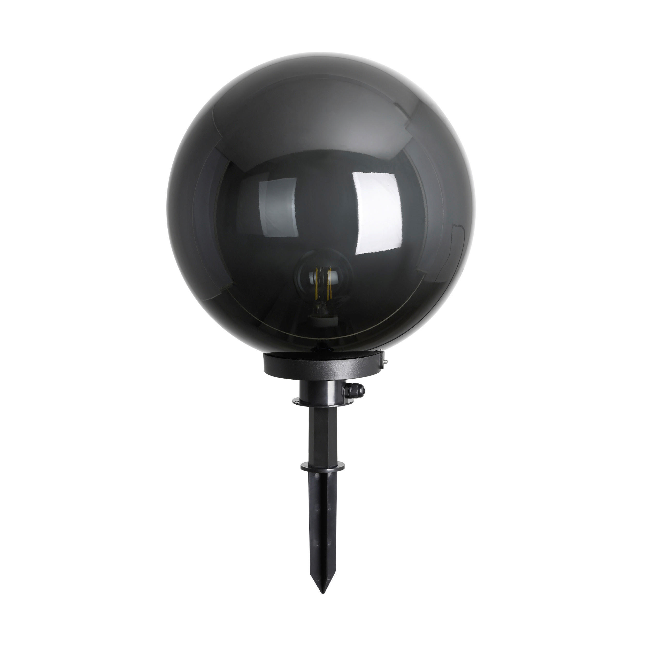 AUßENKUGELLEUCHTE 40/44 cm   - Transparent/Schwarz, Design, Kunststoff (40/44cm) - Eglo