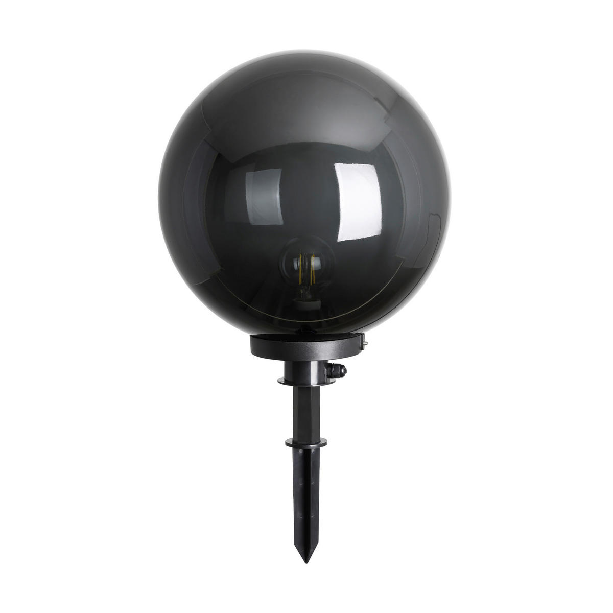 AUßENKUGELLEUCHTE 40/44 cm   - Transparent/Schwarz, Design, Kunststoff (40/44cm) - Eglo